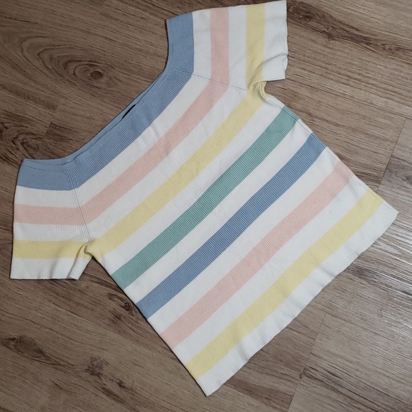 Torrid Ribbed Knit Off Shoulder Top - Picture 2 of 9